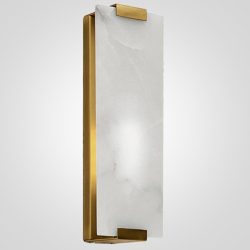 Бра Marble Rectangle Wall Lamp Brass 155095-22