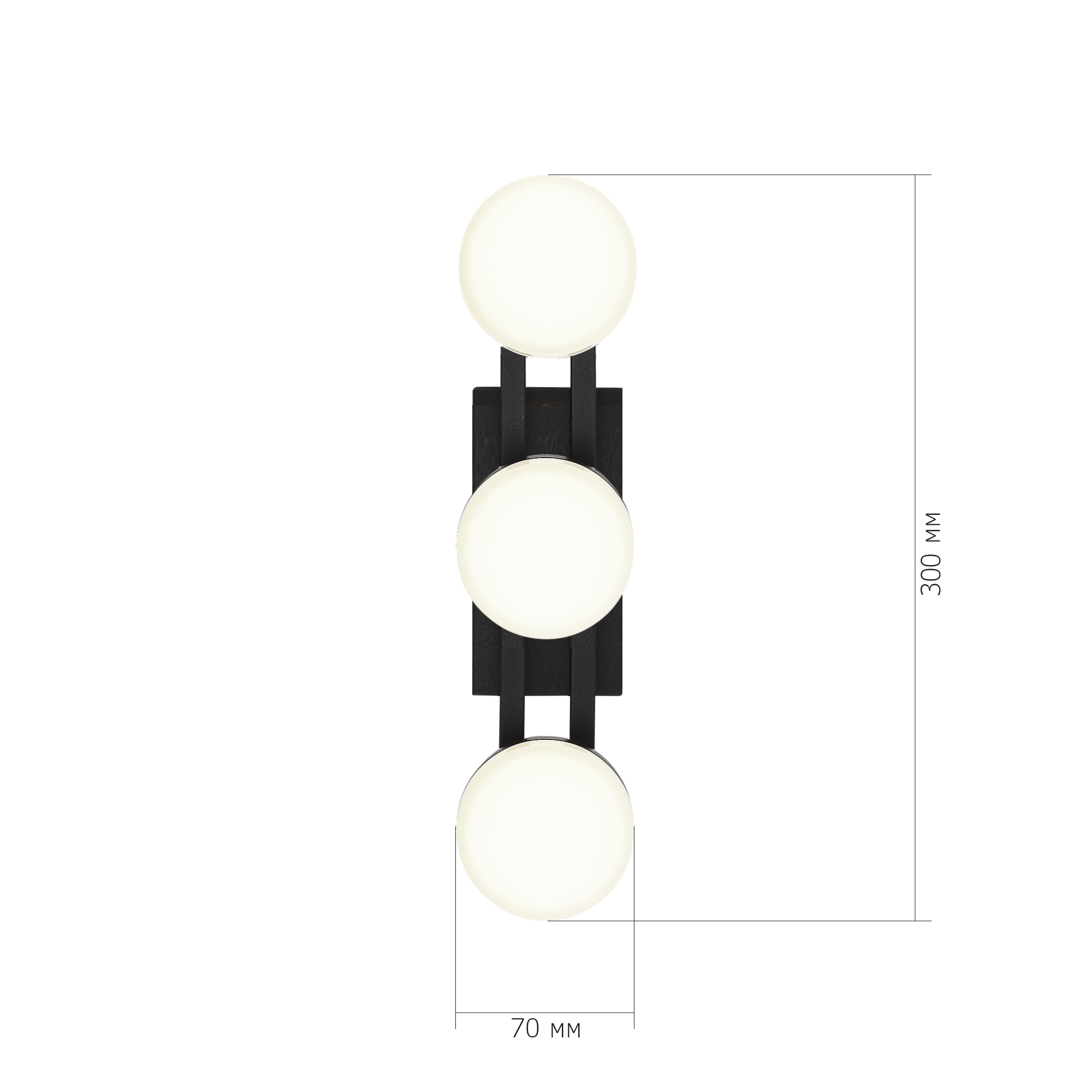 SL6610.401.03 Светильник настенный ST-Luce черный/белый LED 1*6W 4000K МОНРО