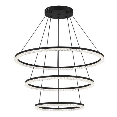 SL1018.403.03 Светильник подвесной ST-Luce черный/прозрачный LED 1*130W 4000K ЭВКЛИДИК
