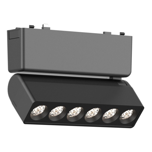 ST675.446.06 Магнитный трековый светильник Черный LED 1*6W 4000K 360Lm Ra>90 IP20 L122xW26xH81 48V СКАЙФЛЕТ