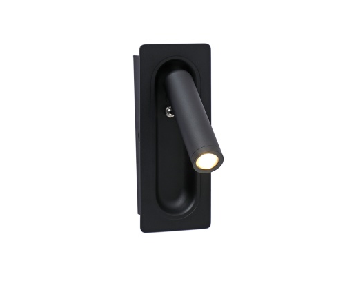 Бра Kink Light встраиваемое Ризи черный Led 3W 08071M,19