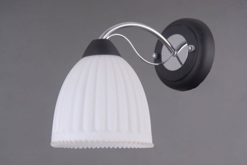 Бра LB 9236/1 Везеа Черный/Хром E27 40W