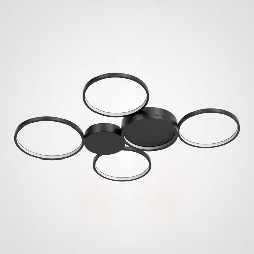Потолочный светильник TWINE 5 rings Black 204613-26