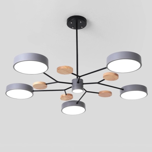 Люстра на штанге MEADE 6 lamps Grey 207861-26