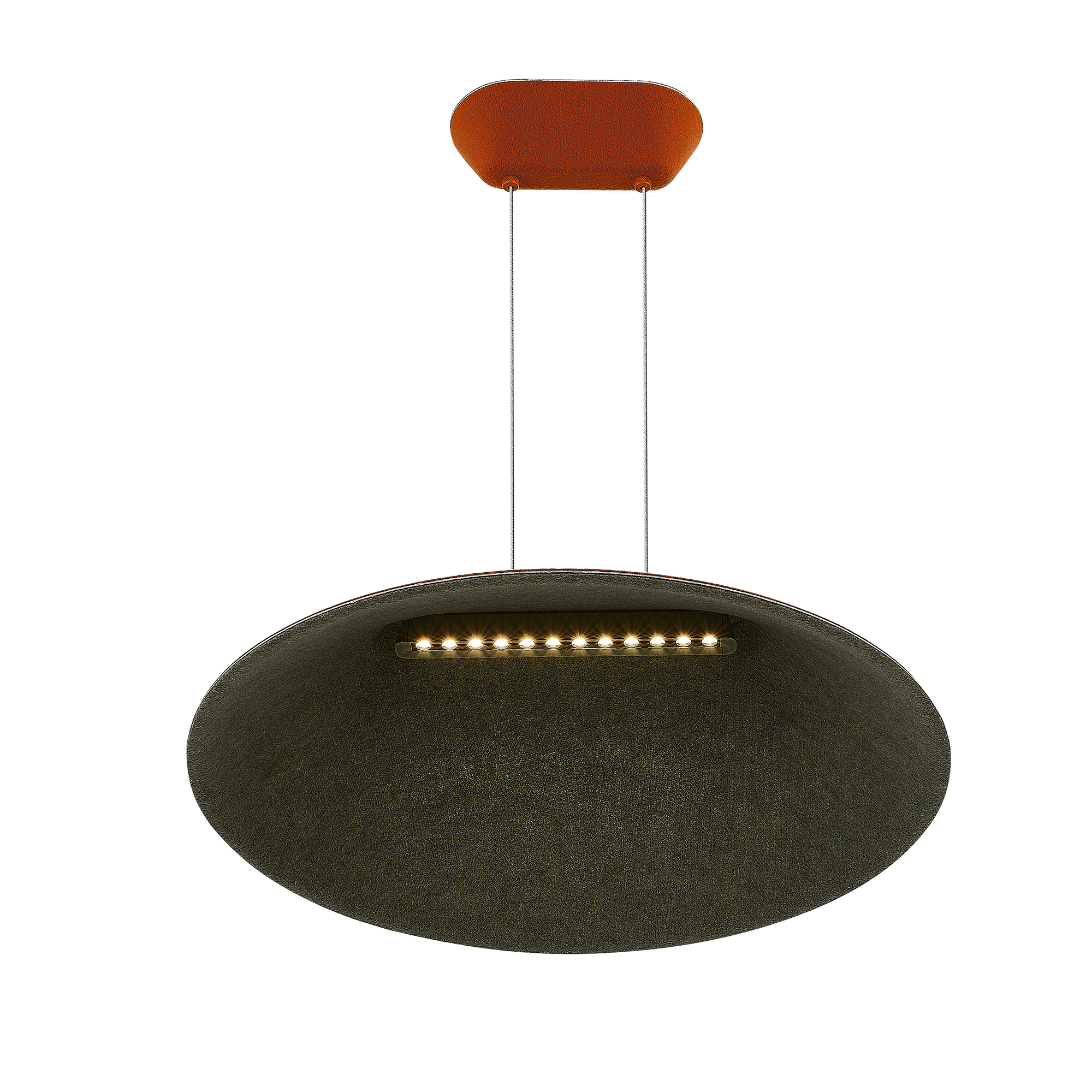 SL3001.723.01 Светильник подвесной ST-Luce Оранжевый,Серый/Оранжевый,Серый LED 1*12W СЕНТИТО