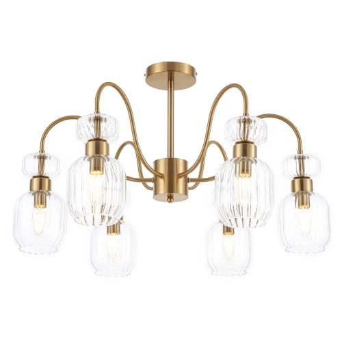 Светильник на штанге Escada 1141/6PL E14*60W Antigue copper/Clear