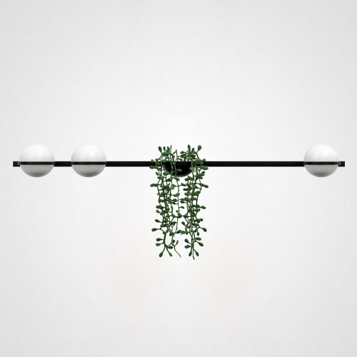 Бра PALMA Wall lamp 3 шара + 1 вазон горизонтальная 168498-22