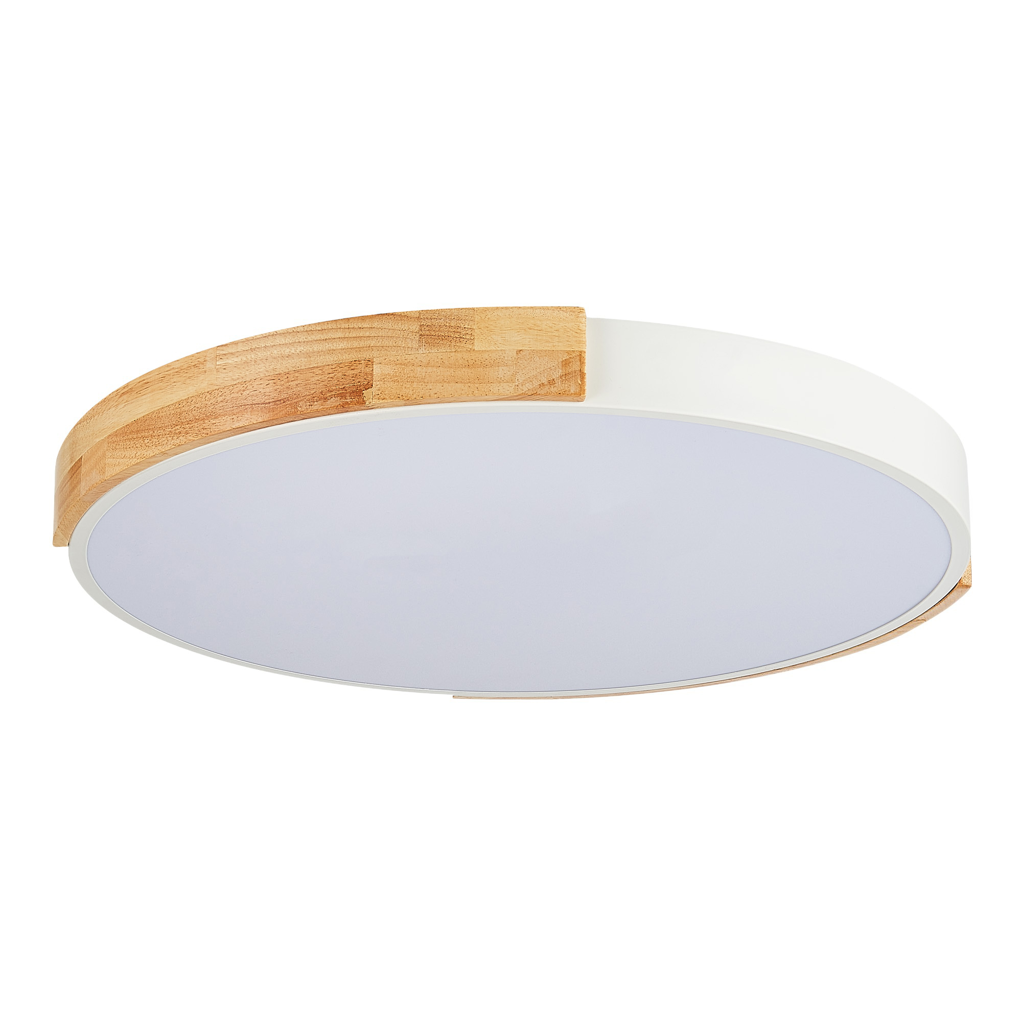 SLE201352-01 Светильник потолочный Белый, Светлое дерево/Белый LED 1*40W 3000K/4000K/6000K ДЕЛИА