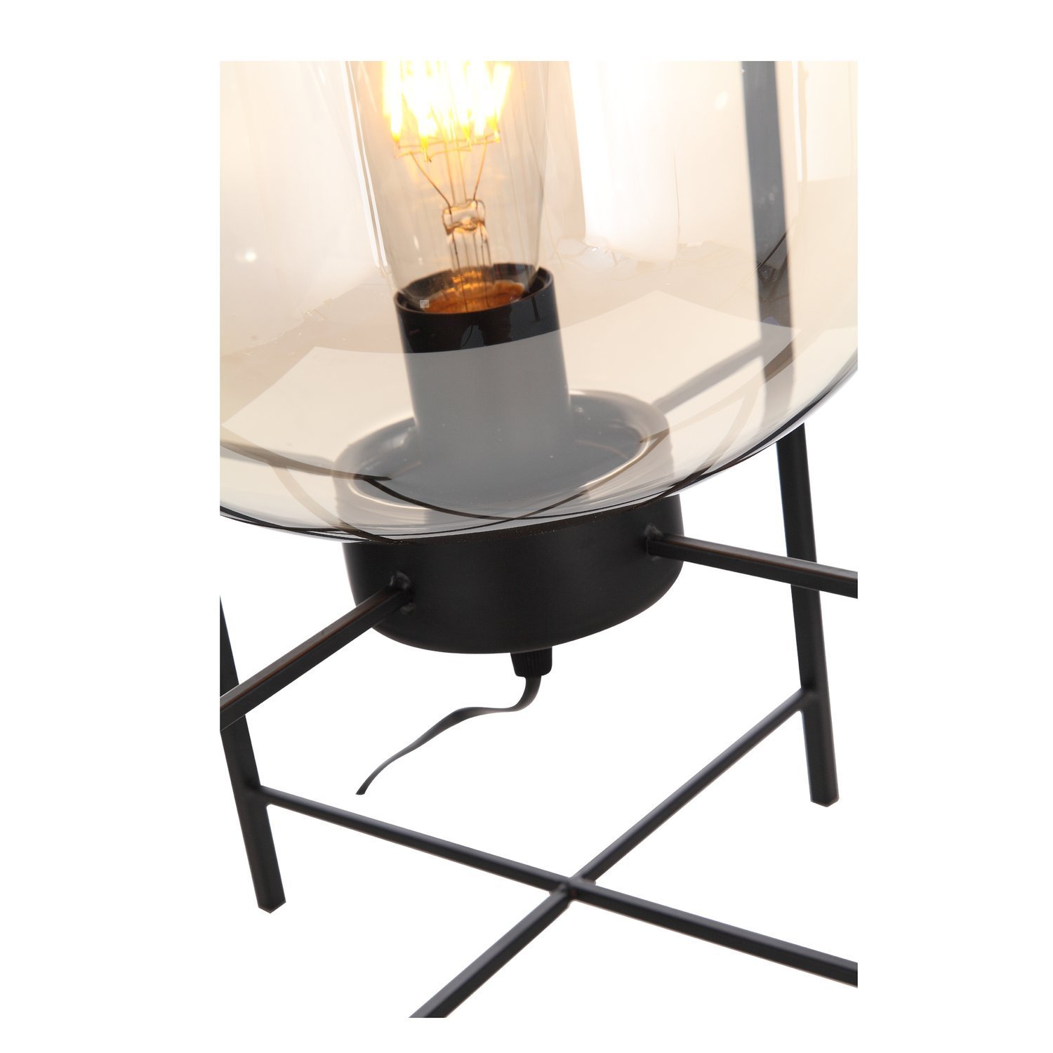 SL1050.505.01 Прикроватная лампа ST-Luce Черный/Коньячный E27 1*40W (из 2-х коробок) БУРАСКА