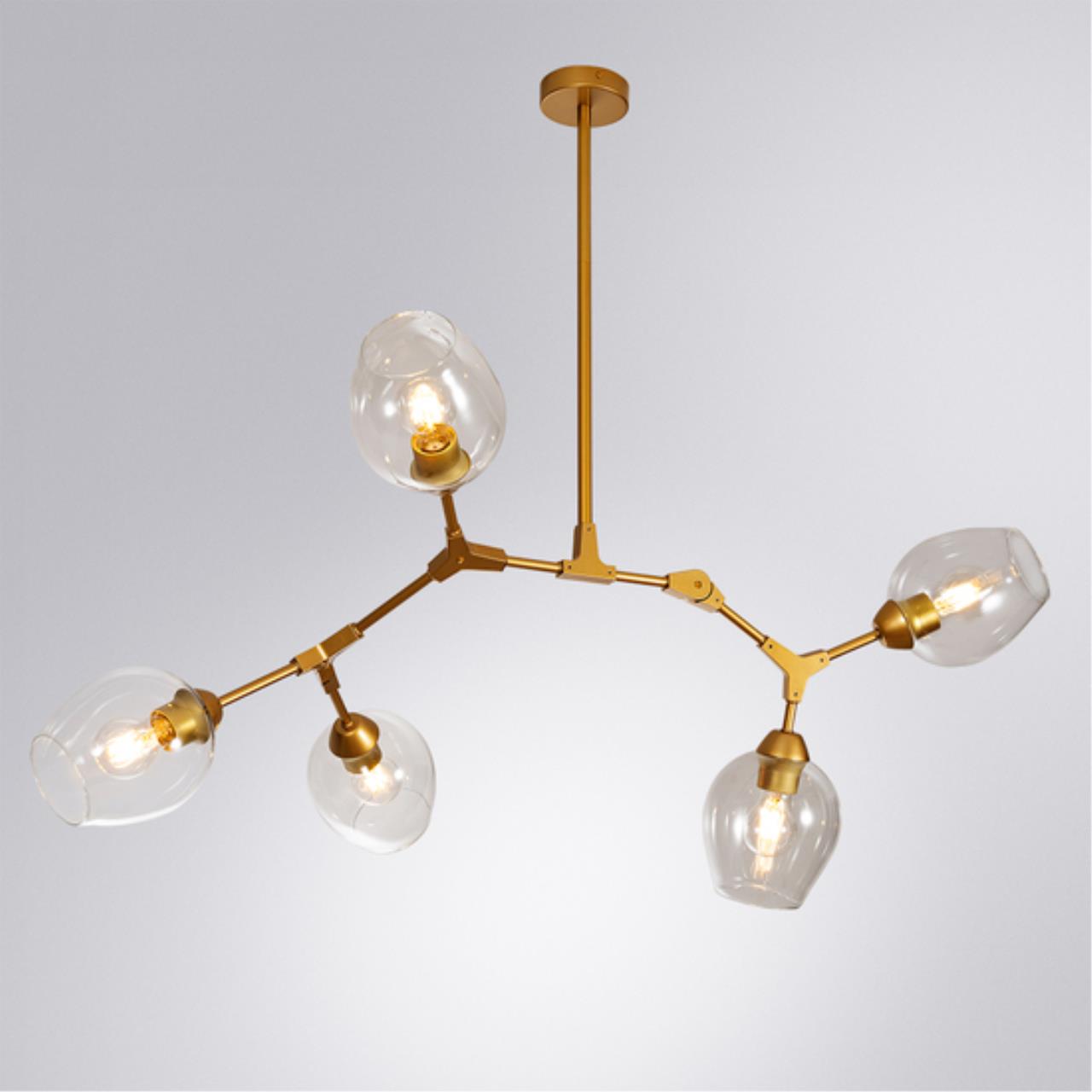 Люстра на штанге Arte lamp A4103SP-5GO СВЕТИЛЬНИК ПОДВЕСНОЙ