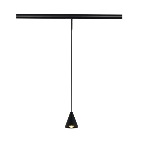 ST689.436.05 Магнитный трековый светильник Черный LED 1*5W 3000K Lm350 Ra>80 60° IP20 D80xH98 24V СУПЕР5
