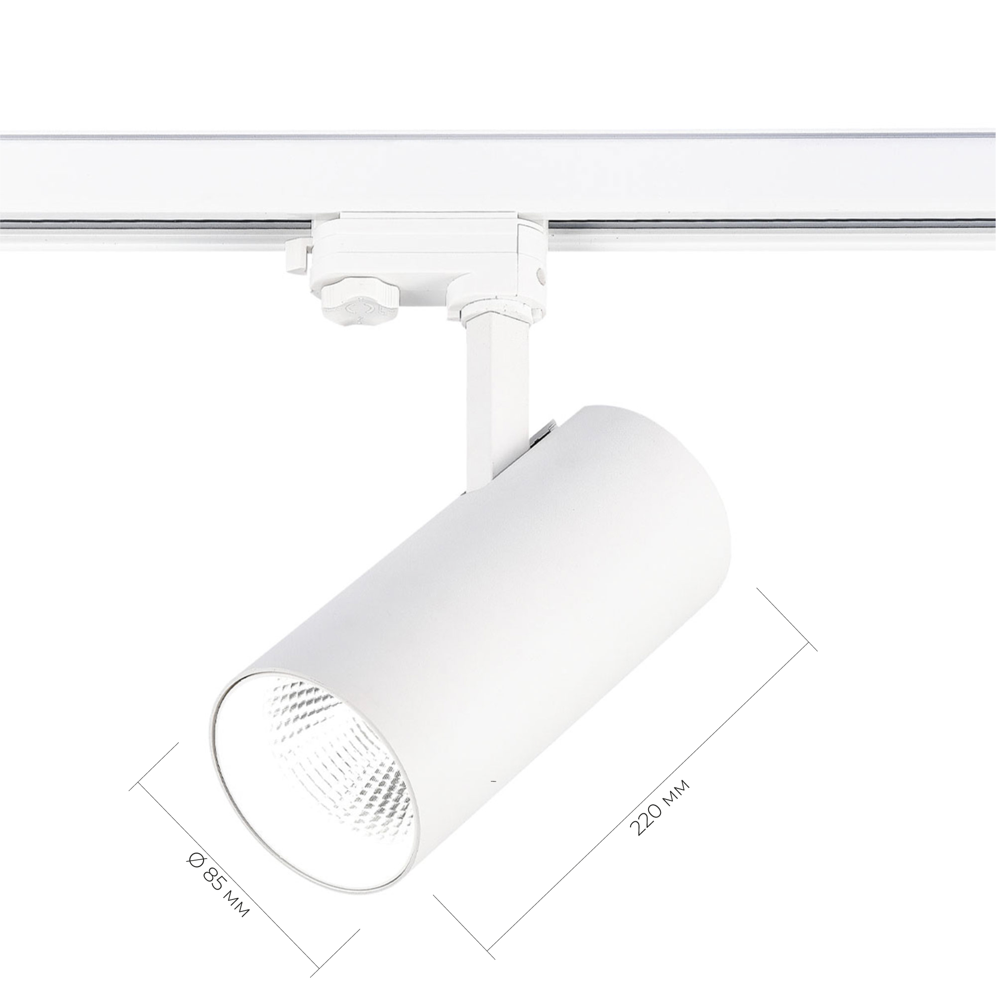 ST661.546.40 Св-к трек. Белый LED 1*40W 4000K 3 200Lm Ra>90 38° IP20 L190xW85xH265 165-265V ТРЭЙС