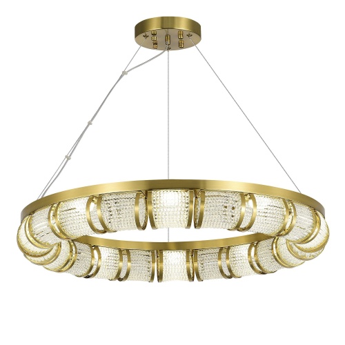 SL6011.313.01 Светильник подвесной ST-Luce Латунь/Прозрачный LED 1*65W ЭСМЕ