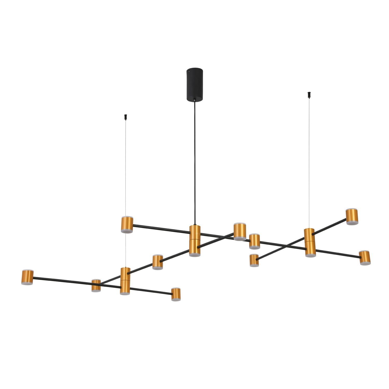 SL1596.423.22 Светильник подвесной ST-Luce Золотистый, Черный/Белый LED 22*3W 3000K АНИКА