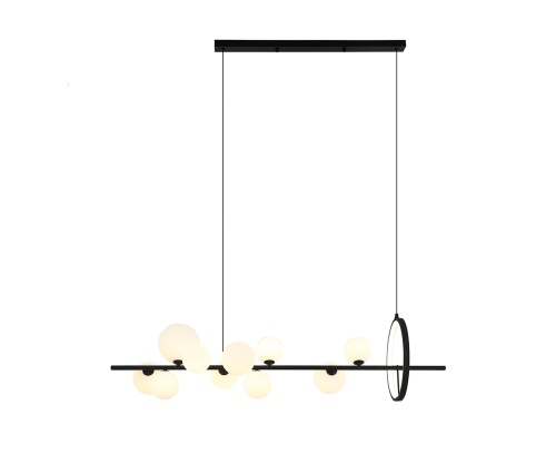 Люстра Kink Light Иона черный G9+Led (плафоны белые матовые) 07608-10A,19(01)