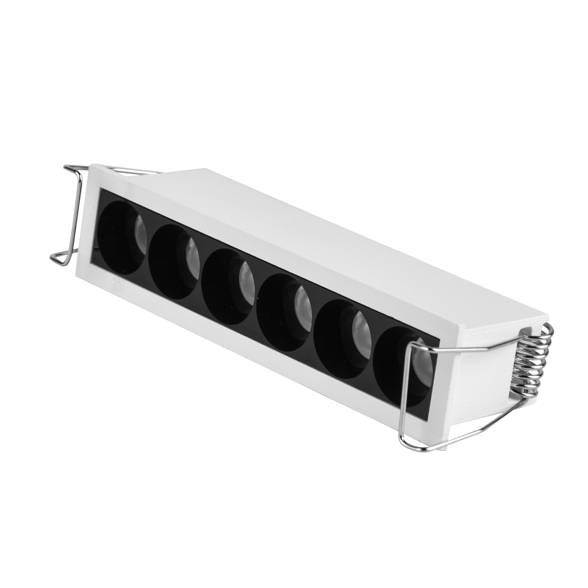 ST762.542.07 Св-к встр. белый LED 1*7W 4000K 550Lm Ra 90 24° IP20 L125xW30xH36 170-240V Встраиваемые светильники