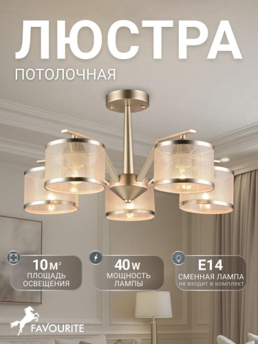 Потолочная люстра 2488-5P