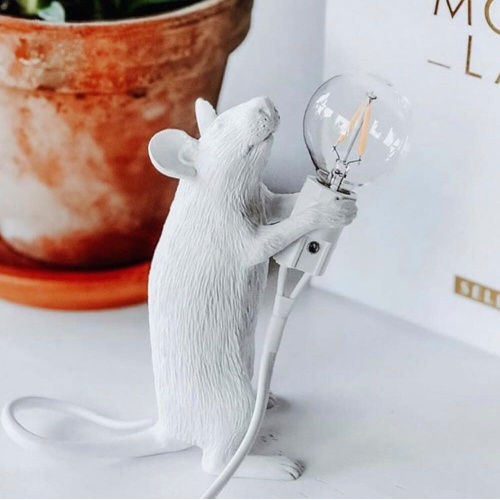 Настольная лампа Mouse Standing White Right 168482-22