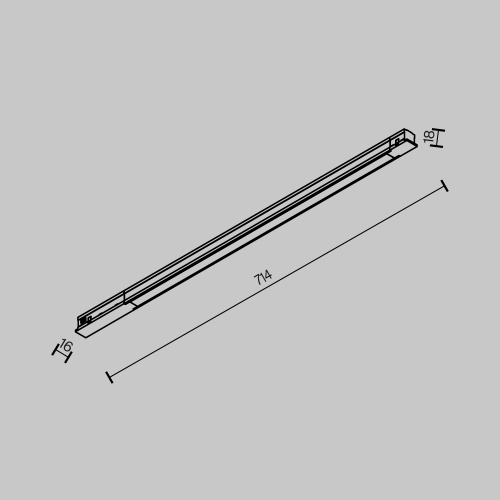 Трековый светильник Technical TR231-2-15W3K-B
