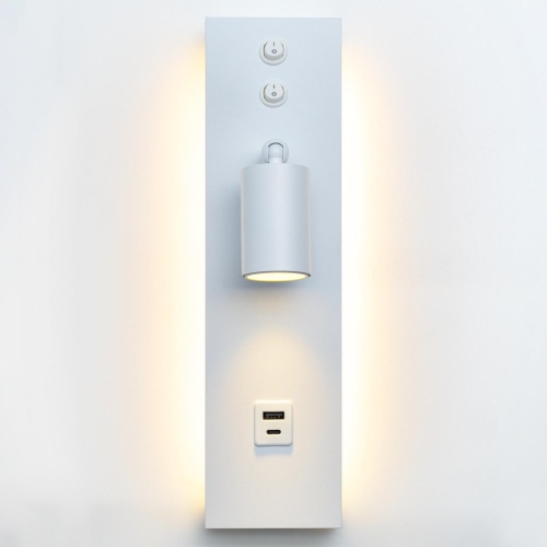 CL704460 Декарт Белый Св-к Настенный с USB