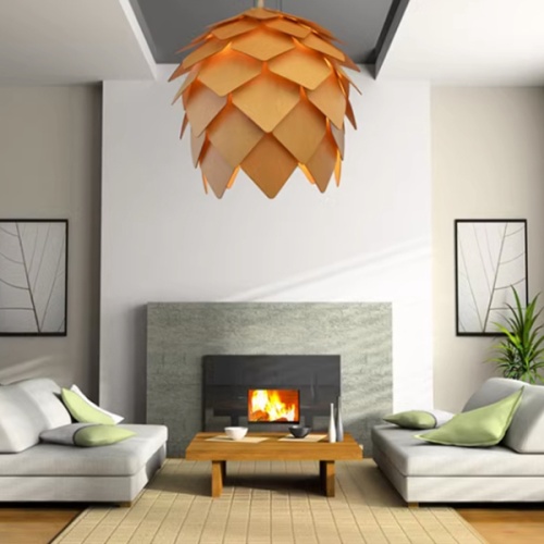 Подвесной светильник Crimea Pine Cone natural wood D20 73531-22