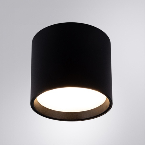 Накладной светильник Arte lamp A5548PL-1BK Светильник потолочный накладной INTERCRUS для GX53 Ø84x70мм черный IP20