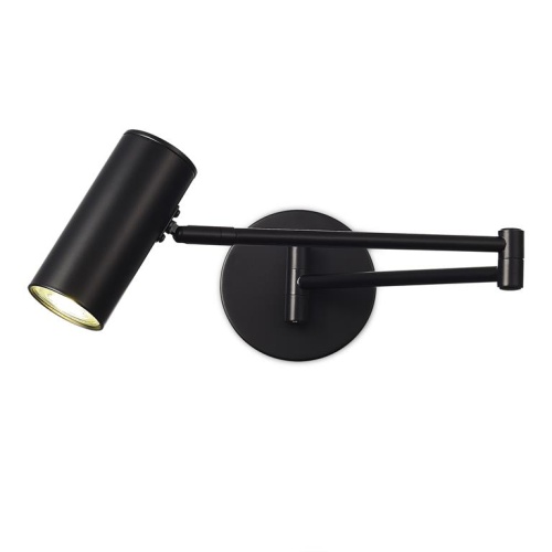 SLE201041-01 Светильник настенный Черный/Черный GU10 LED 1*5W 4000K ЗУМ