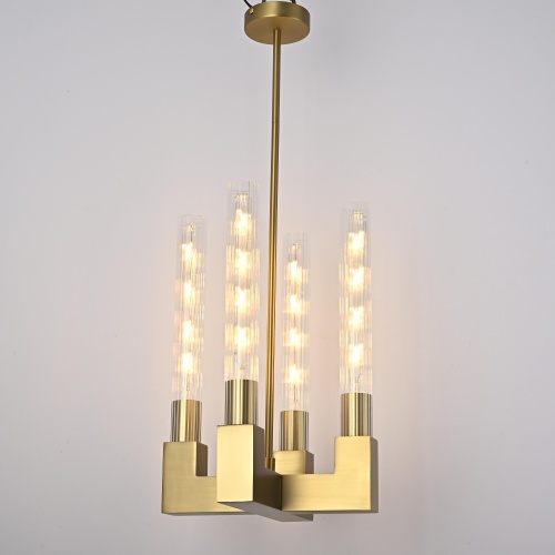 Люстра на штанге CANELLE Pendant lamp 4 Modern Brass 84608-22