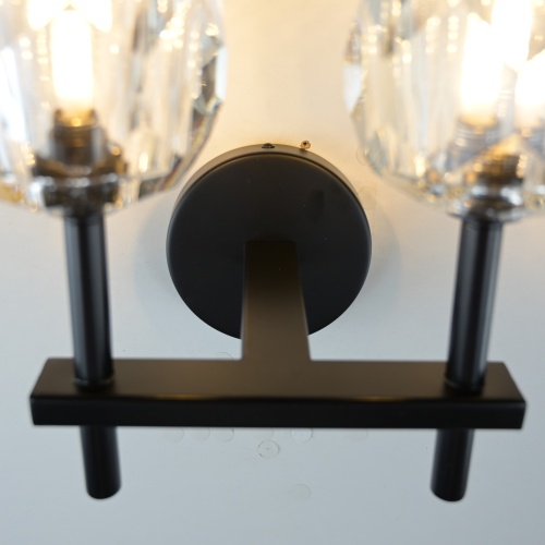 Бра Boule de Cristal Double Sconce Brass Черный 178385-22