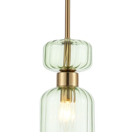 Подвесной светильник Escada 1141/1S E14*60W Antigue copper/Green