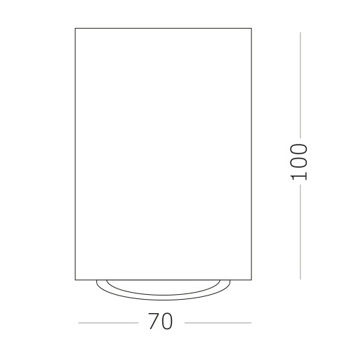 ST108.407.01 Светильник потолочный Черный GU10 1*50W  IP20 D70xH100 220V Без ламп Накладные светильники