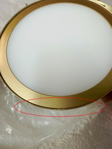 utsenka-SL6508.203.01 Светильник подвесной ST-Luce Матово Золотистый/Белый LED 1*60W 4000K РИО