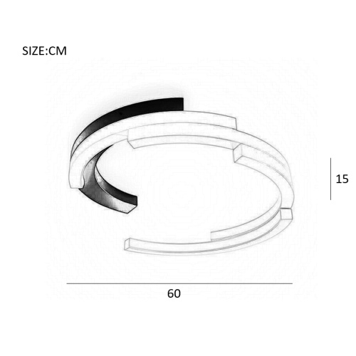 Потолочный светильник VIMA D60 Basic black 208630-26