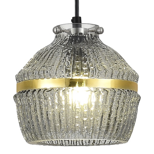 SL1661.413.01 Светильник подвесной ST-Luce Черный/Дымчатый E27 1*40W КОКОН