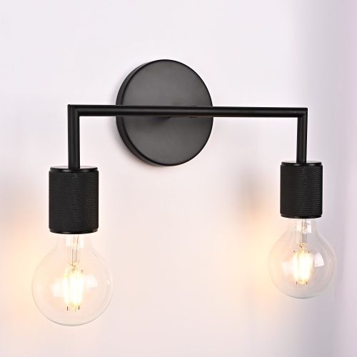 Бра RH Utilitaire Double Sconce Black 123263-22