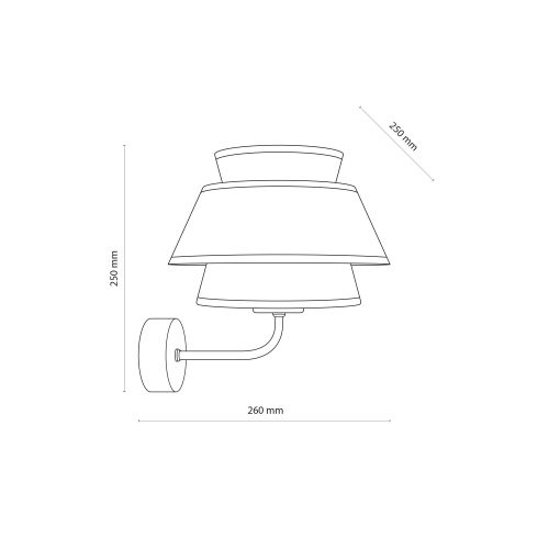 Настенный светильник TK Lighting 11803 Kalum бежевый