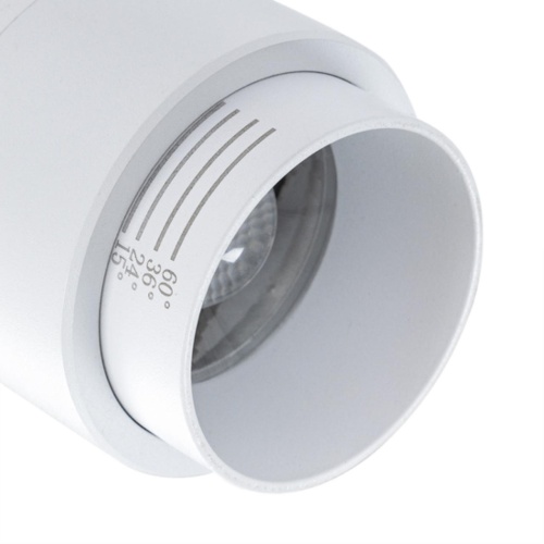 Трековый светильник Arte lamp A3540PL-1WH СВЕТИЛЬНИК ПОТОЛОЧНЫЙ MERAK 220В 15Вт 1200Лм 4000K 90+ 15-60°