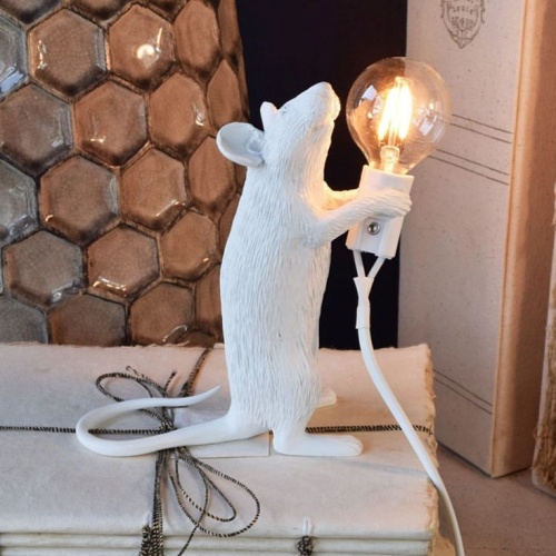 Настольная лампа Mouse Standing White Right 168482-22