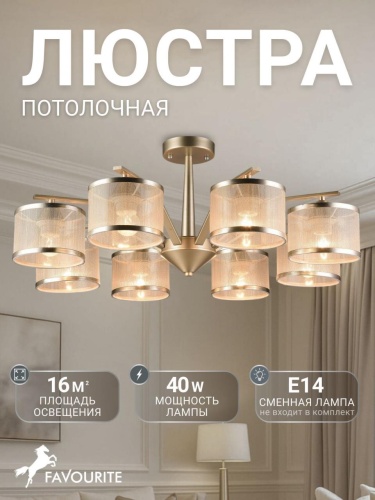 Потолочная люстра 2488-8P