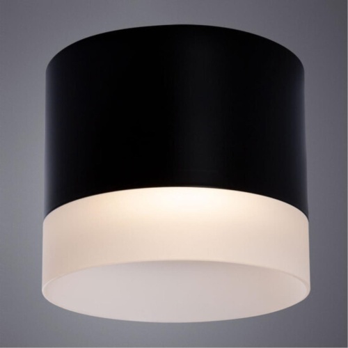 Накладной светильник Arte lamp A5554PL-1BK Светильник потолочный накладной CASTOR  для GX53 Ø93x109мм черный IP20