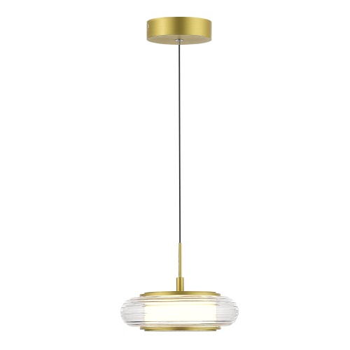 SL6239.203.01 Светильник подвесной ST-Luce золото/прозрачный LED 1*7W 3000K ФРИТЕЛЛА
