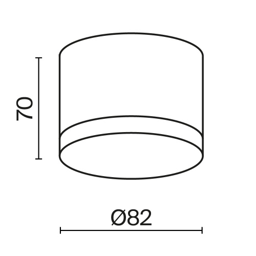 Потолочный светильник Technical C087CL-GX53-W
