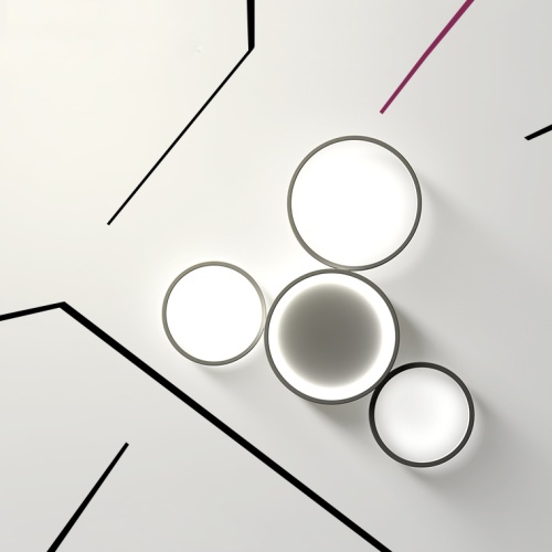 Потолочный светильник TWINE 3 rings Black 204610-26