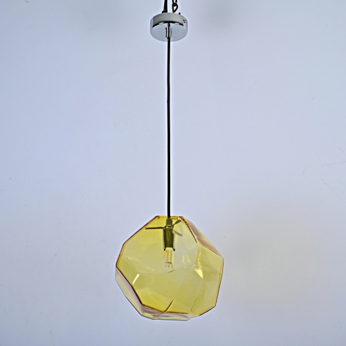 Подвесной светильник Color Ice Cube Pendant JEVIO 1 Янтарный 178463-26