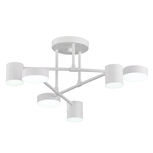 SLE201052-06 Светильник потолочный Белый/Белый LED 6*7W 4000K НОБЕЛЬ