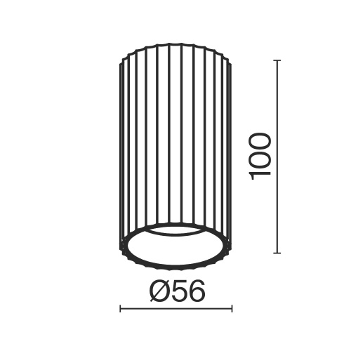 Потолочный светильник Technical C106CL-01-GU10-BS