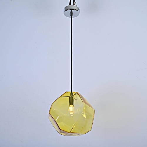 Подвесной светильник Color Ice Cube Pendant JEVIO 1 Янтарный 178463-26