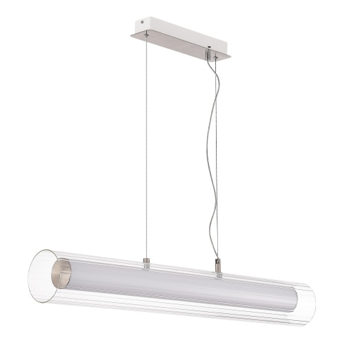 SL2010.103.01 Светильник подвесной ST-Luce Никель/Белый, Прозрачный LED 1*33W 3000K/4000K ЭНФИС