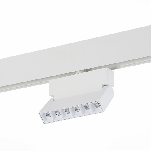 ST362.536.06 Магнитный трековый светильник белый LED 1*6W 3000K 532Lm Ra>80 36° IP20 L120xW22xH134 4 СКАЙЛАЙН 48V
