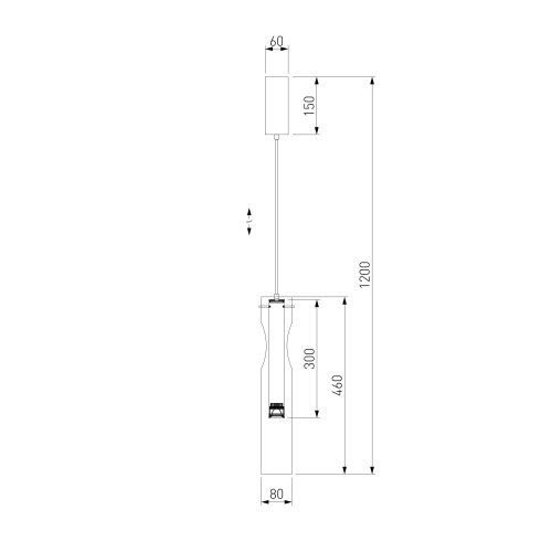  Eurosvet 50253/1 LED/ подвесной светильник/ латунь